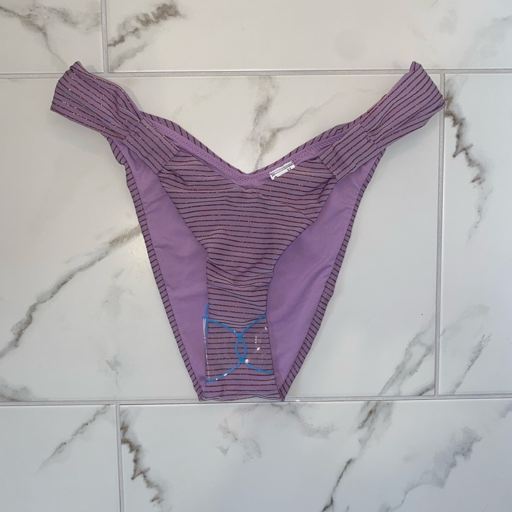 Purple Sparkly Bikini Bottoms